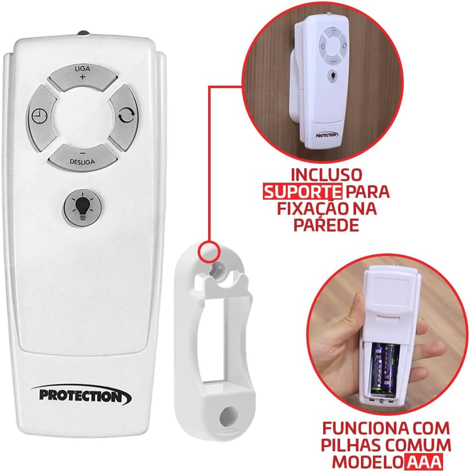 Controle Remoto Infravermelho Para Ventilador De Teto Pt-355 Protection - Melhores Ventiladores de Teto