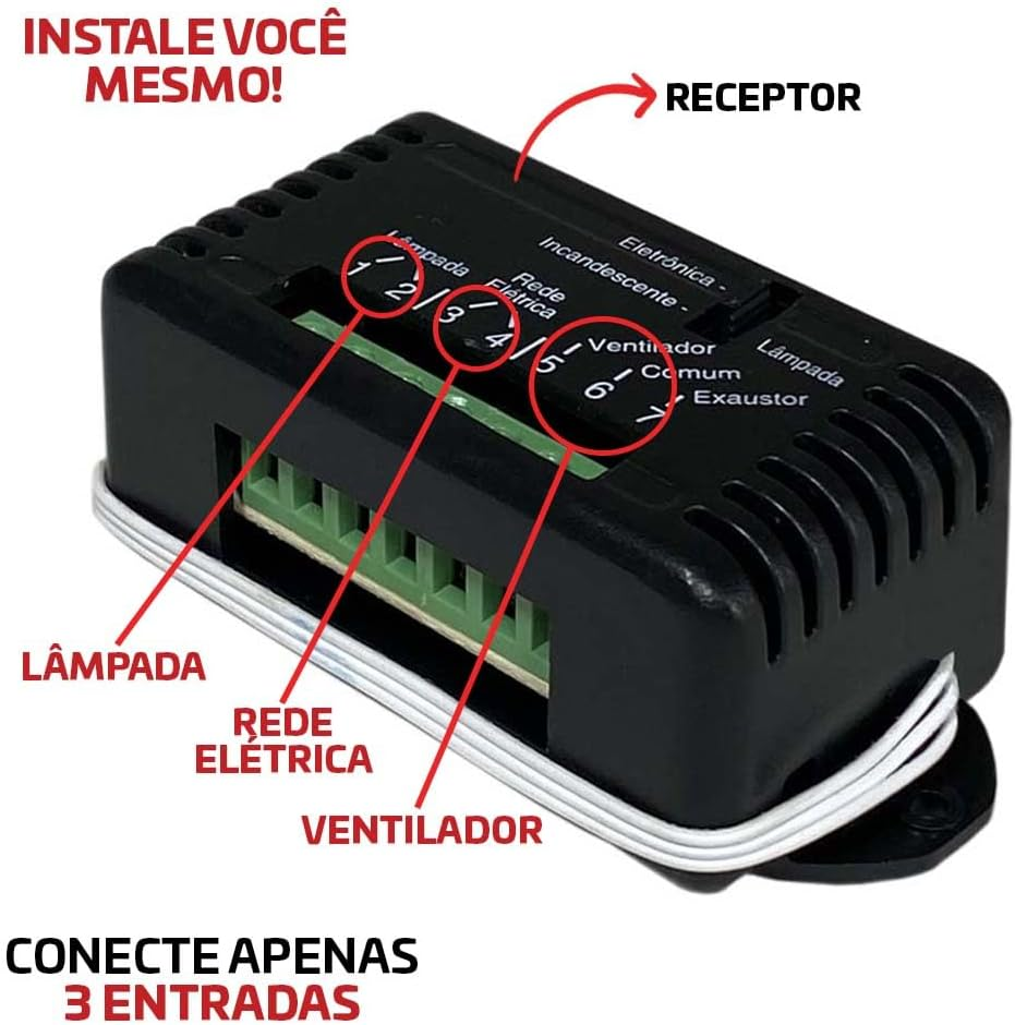 Controle Remoto Infravermelho Para Ventilador De Teto Pt-355 Protection - Melhores Ventiladores de Teto